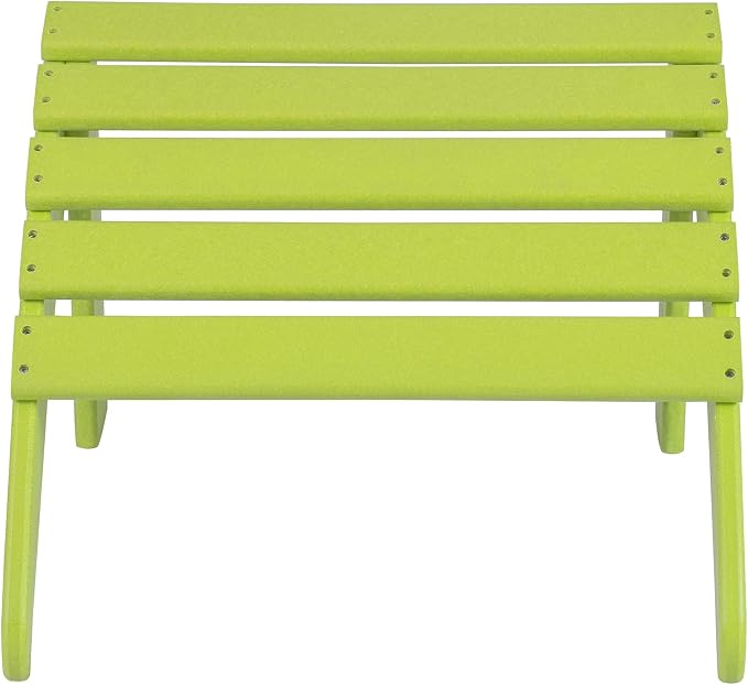 WO Home Furniture Adirondack Ottoman Outdoor Patio Footrest 13.5" Inch Folding - Image 6