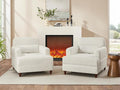 Oversized Chaise Lounge Chair Set of 2, Cloud Fluffy Chaise Sofa Recliner by VANOMi