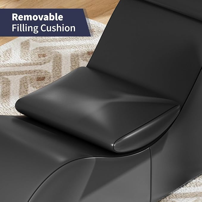 ijuicy Yoga Chair for Adults, Faux Leather Chaise Lounge - Image 4
