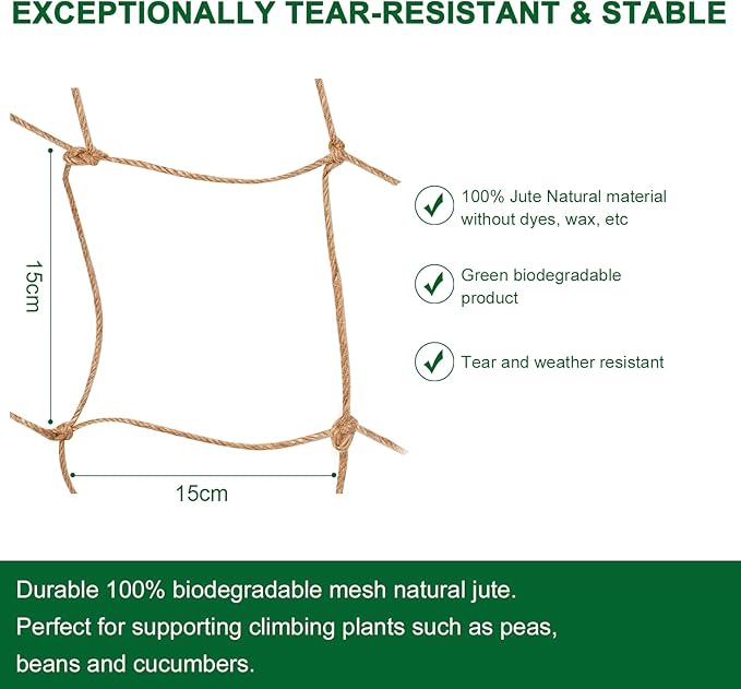 Jute Trellis Netting - Image 2