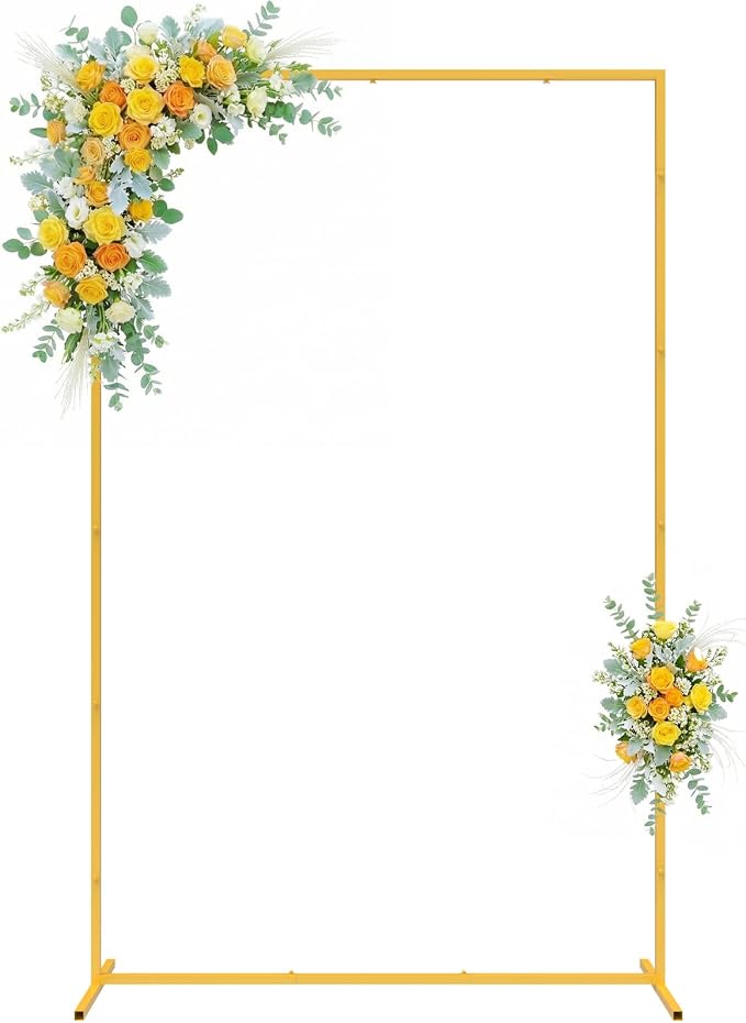Wokceer Wedding Arch Backdrop Stand 6.6x4 FT Square Wedding Arches by Wokceer