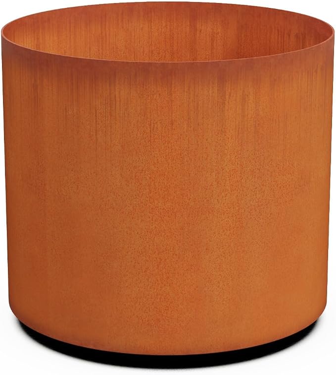 Plantercraft Large Round Corten Steel Planters by Plantercraft