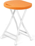 Folding Stool with Handle, Folding Chair, Folding Bar Stool with Non-Slip Feet by COOZMENT