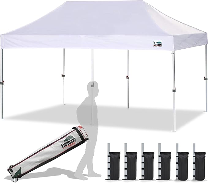 Eurmax USA 10'x20' Pop Up Canopy Tent Commercial Instant Canopies by Eurmax