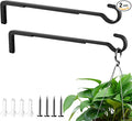 12 Inch Black Heavy Duty Outdoor Plant Hangers by saffruff