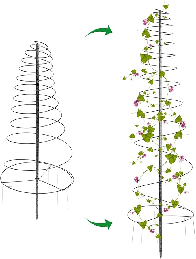 Trellis for Climbing Plants Outdoor, Plants Trellis 73 inch Support Metal by Daneried