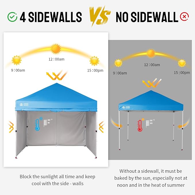 CROWN SHADES 10X10 Comercial Instant Canopy Pop Up Tent - Image 7