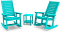 GREENVINES Outdoor Rocking Chair Set | 3-Piece | 2 Rocking Chairs by GreenVines