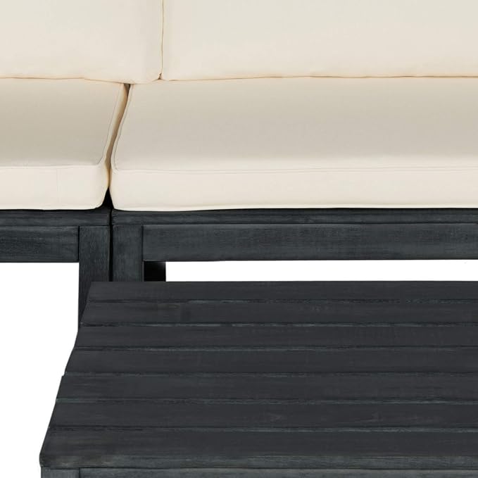 SAFAVIEH Outdoor Collection Lynwood Dark Slate Grey and Beige Modular Outdoor - Image 6