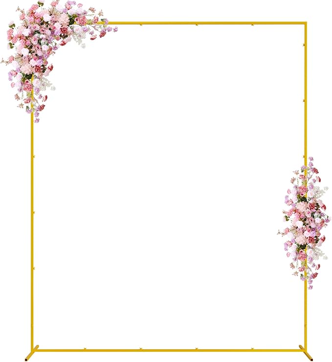 Wokceer Wedding Arch Backdrop Stand Square 7.2 x 6 FT Wedding Arches by Wokceer