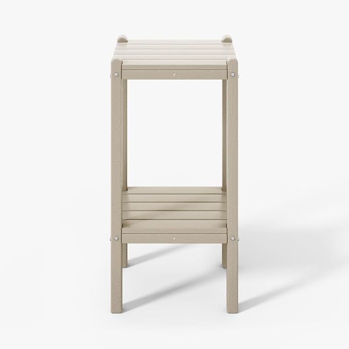 WestinTrends Malibu 36" Outdoor Adirondack HDPE 2-Tier Patio Side Table by WestinTrends