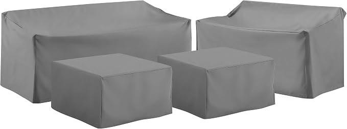 Crosley Furniture Patio Furniture Covers, Waterproof 4-Piece Cover Set by CrosleyFurniture