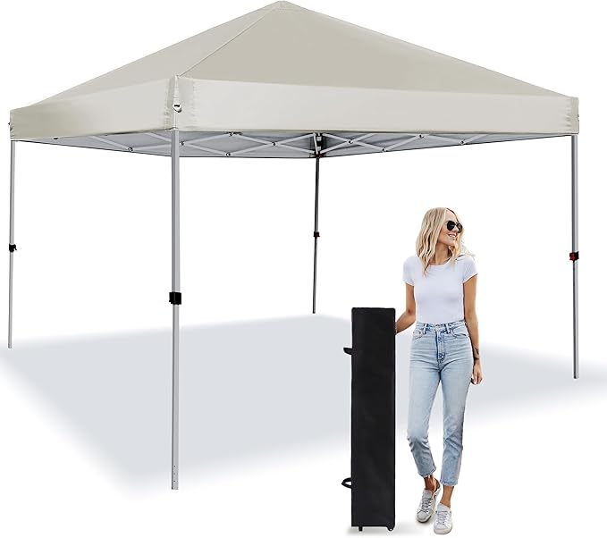 Pop Up Canopy Tent 8X8 FT, Easy Set-up Sade, Instant Shelter w/Canopy Cover by LANMOUNTAIN
