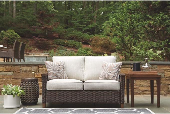 Signature Design by Ashley Paradise Trail Outdoor Loveseat - Image 7