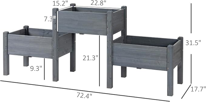 Outsunny Raised Garden Bed - Image 7