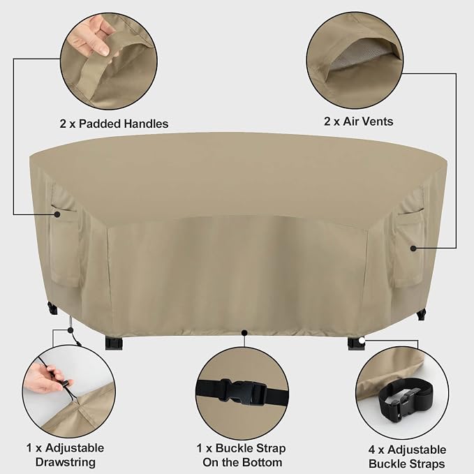 OutdoorLines Waterproof Curved Outdoor Sectional Cover - Image 5