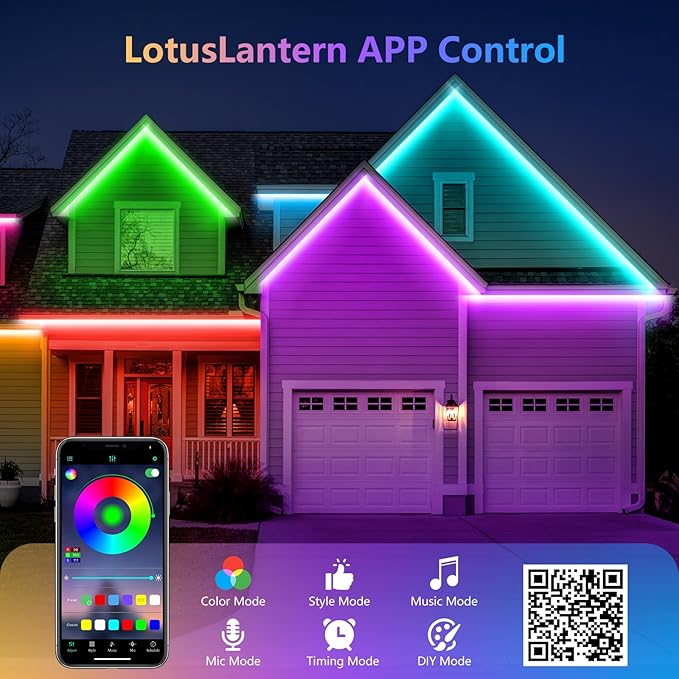 150Ft Outdoor LED Strip Lights, IP68 Waterproof Color Changing RGB LED Light - Image 6
