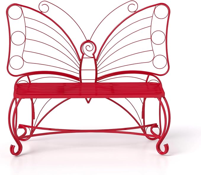 Butterfly Garden Bench, Double Seats Outdoor Bench - Image 8