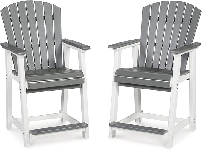 Signature Design by Ashley Outdoor Transville HDPE Patio Barstool by SignatureDesignbyAshley
