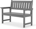 LUE BONA Outdoor Bench, 2-Person HDPS Garden Bench, Outdoor Benches Weatherproof by LUEBONA