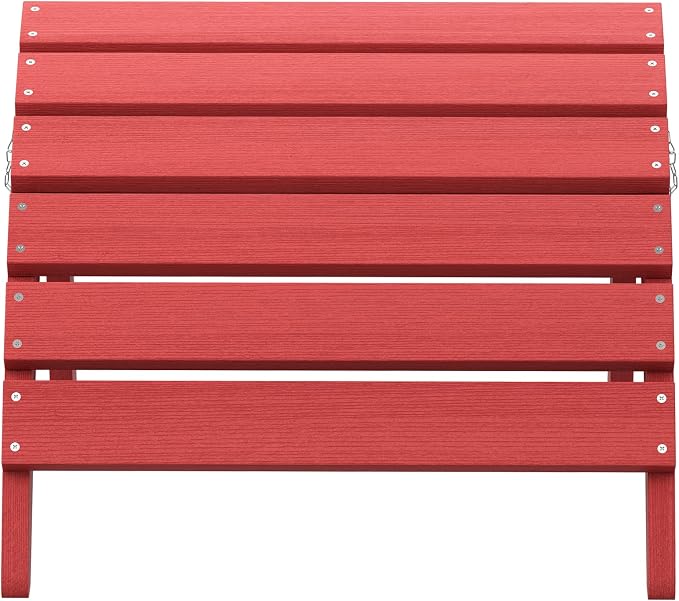 SERWALL Folding Adirondack Footrest, All Weather Adirondack Ottoman Without - Image 8