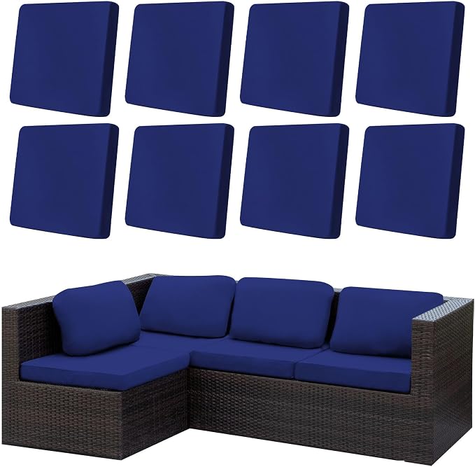 Outdoor Cushion Covers Set, Replacement by SUKAIKEQA