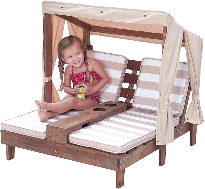 KidKraft Wooden Outdoor Double Chaise Lounge by KidKraft