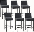 ECOTOUGE Outdoor Bar Stools, Wicker Woven Patio Stools & Patio Bar Chairs by ECOTOUGE