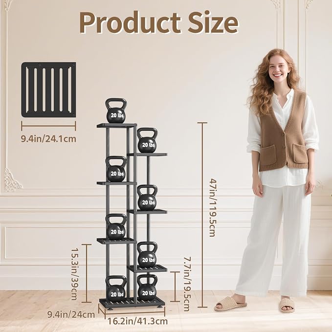 LASZOLA 6 Tier Plant Stand Indoors Outdoors - Image 2
