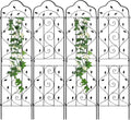 hogardeck 4 Packs 72 * 18 inch Metal Garden Trellis by HOGARDECK