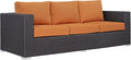 Modway Convene Wicker Rattan Outdoor Patio Sofa by Modway