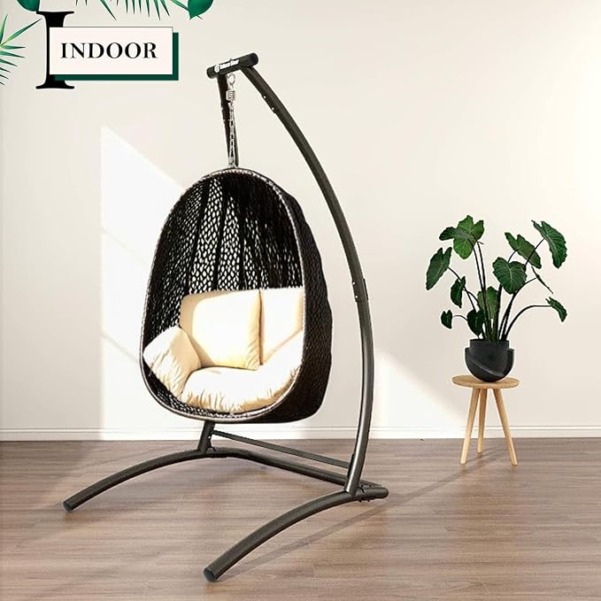 G TALECO GEAR C-Type Hanging Hammock Chair Stand, Heavy Steel Swing Hammock - Image 2