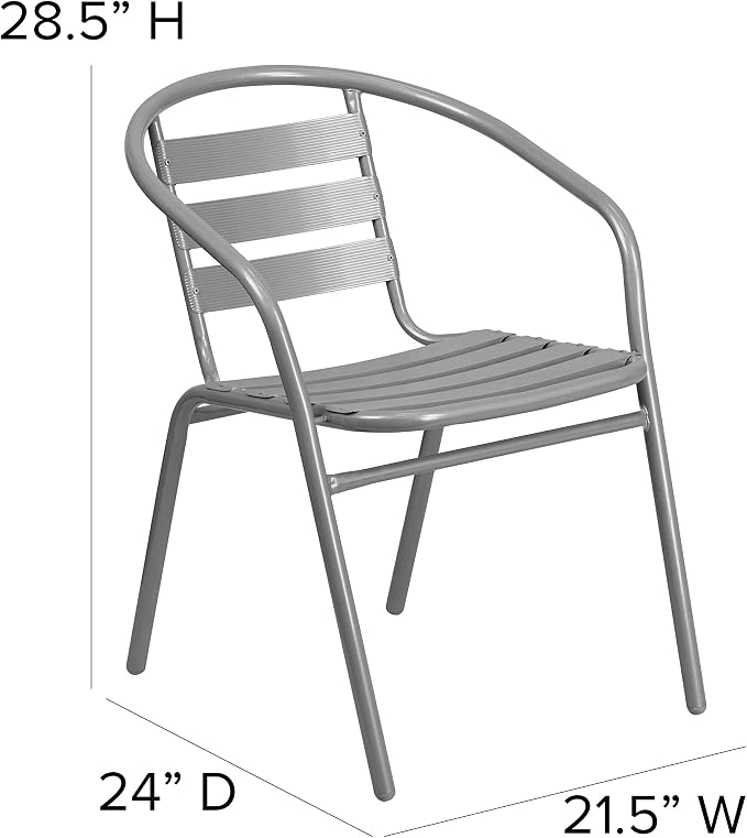 Flash Furniture TLH-0732SQ-017CSV4-GG Lila 31.5'' Square Glass Table - Image 7