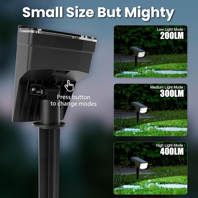 SOLPEX Solar Lights Outdoor Waterproof IP65, Landscape Spotlights Outdoor - Image 3
