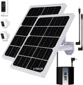 Solar Panel for Security Camera 2 in 1 Port 10W Ring Camera Solar Charger by Unknown