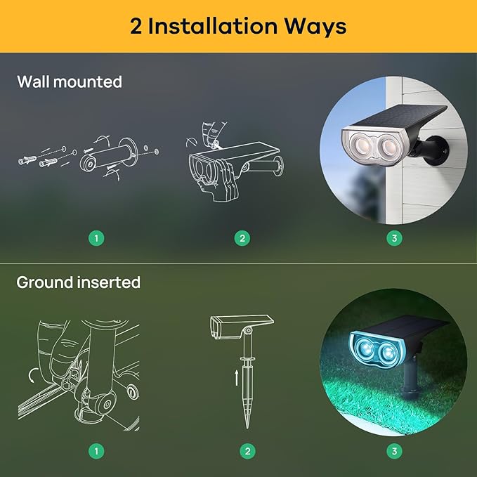 Linkind Solar Lights Outdoor StarRayS, Color Changing Solar Spot Lights - Image 5