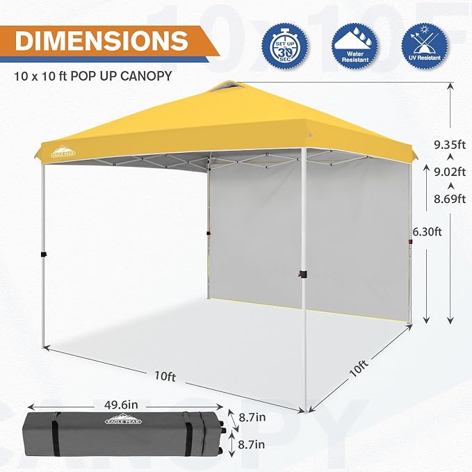 EAGLE PEAK Commercial Canopy 10x10 Pop Up Canopy Tent - Image 3