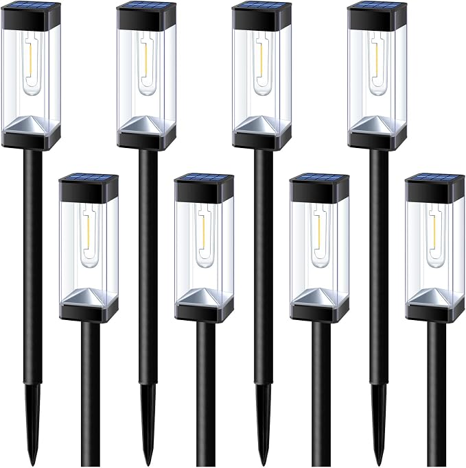 Bright Solar Pathway Lights Outdoor 8 Pack Solar Lights Outdoor LED Waterproof - Image 8