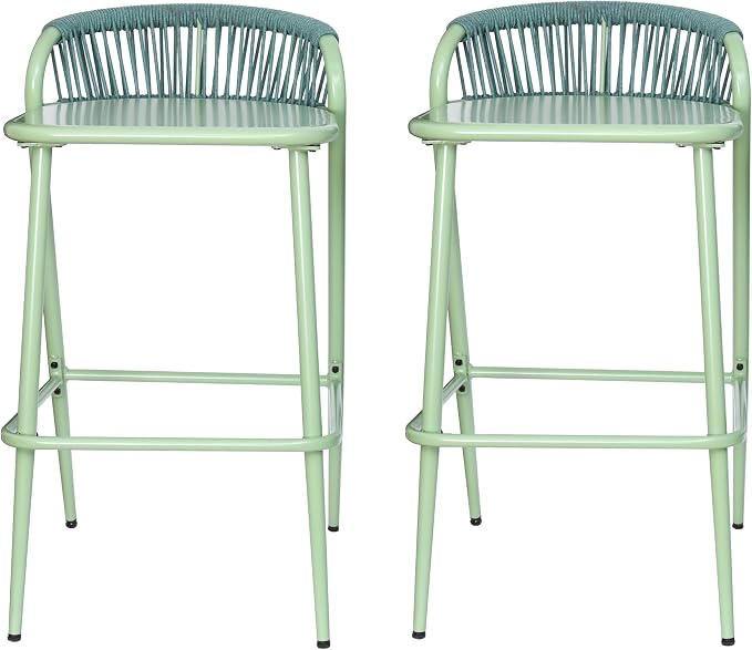 Christopher Knight Home Hearth 29.5"H Patio Barstools Set of 2, Aluminum Frame - Image 7