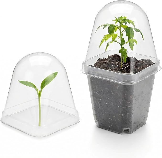 120 Pack Clear Humidity Domes, Transparent Seedling Domes Compatible - Image 3