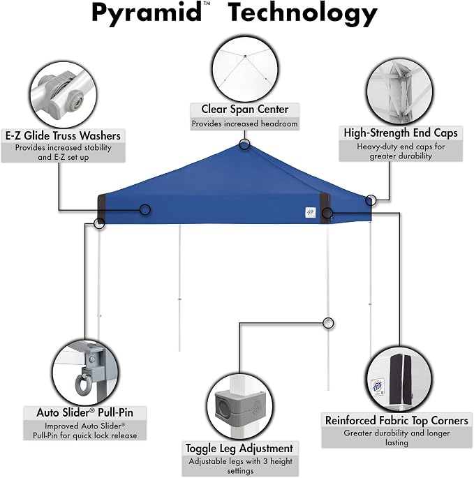 E-Z UP Pyramid Instant Shelter Canopy - Image 5