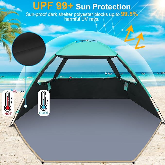 Gorich Beach Tent Sun Shelter for 3/4-5/6-7/8-10 Person - Image 3