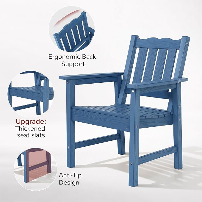 Stoog 3-Piece All-Weather Garden Chairs Set of 2 - Image 7