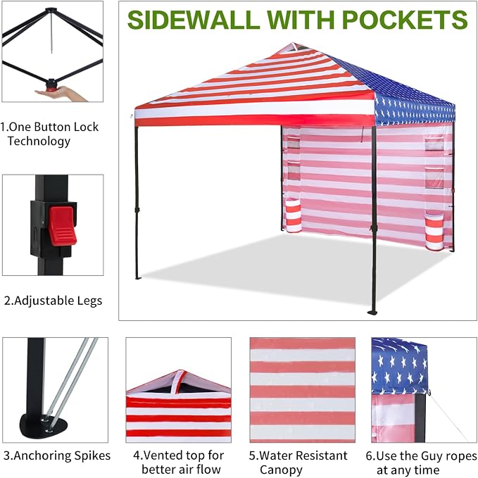 10'x10' Pop Up Canopy Tent - Image 2