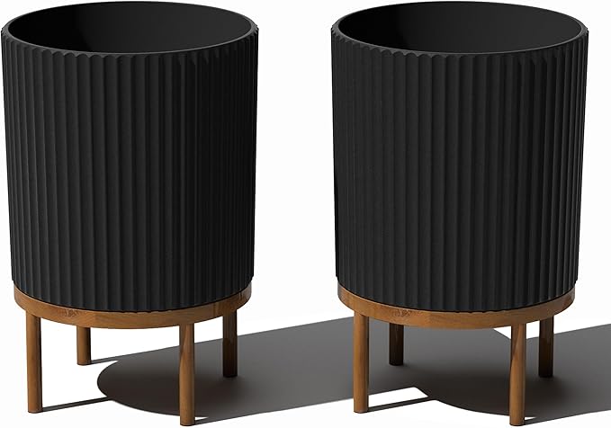 Veradek Demi Series Round Planter w/Stand by VeradekOutdoor