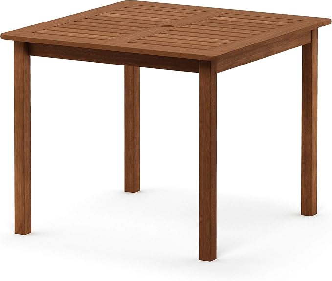 Furinno FG18006 Tioman Hardwood Patio Furniture Square Table - Image 5
