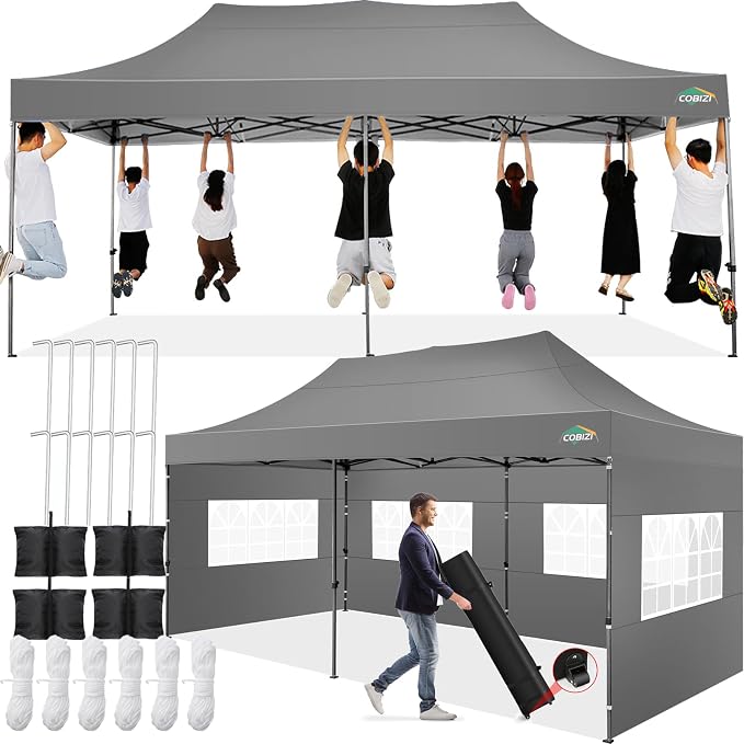 COBIZI 10x20 Pop up Canopy Tent 10x20 Canopy by COBIZI