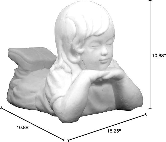 Emsco Group 2247W Day Dreaming Boy Garden Statue - Image 2