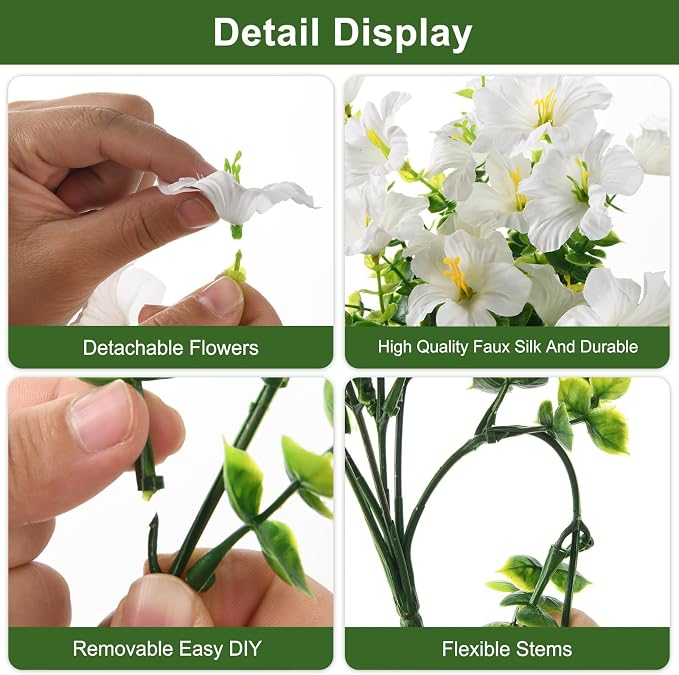 INQCMY Artificial Fake Petunias Flowers - Image 3