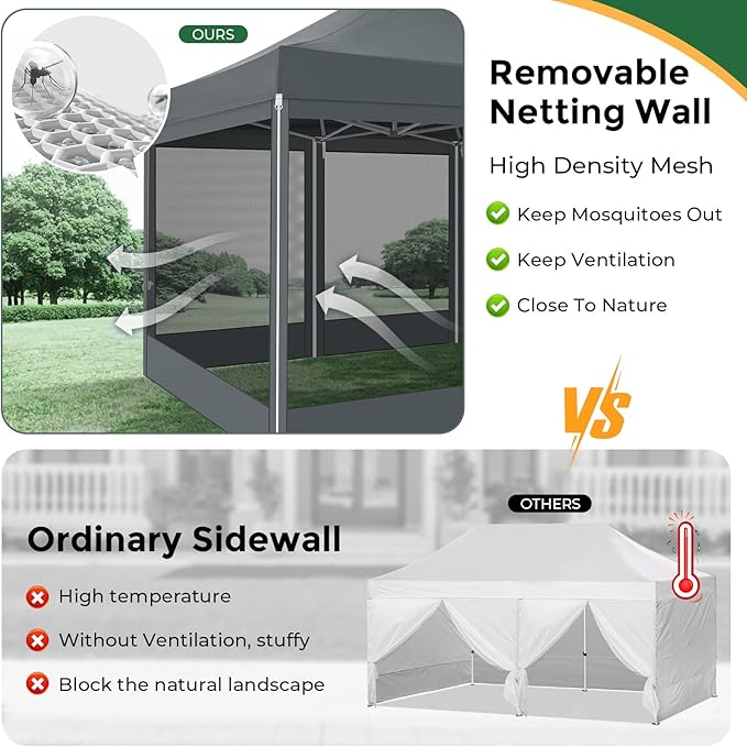 COBIZI 10x15 Heavy Duty Pop Up Canopy - Image 5